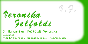 veronika felfoldi business card